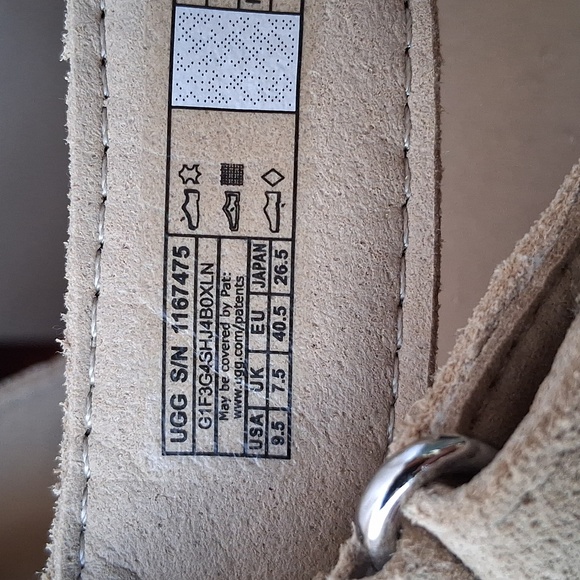 UGG New Height Beige Platform Sandals 9.5 - Picture 3 of 10